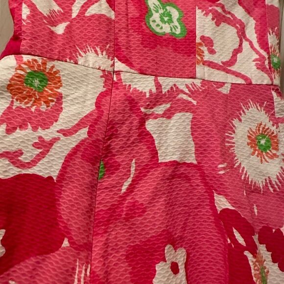 Lilly Pulitzer size 0 strapless dress with boning - fully lined - Picture 8 of 9